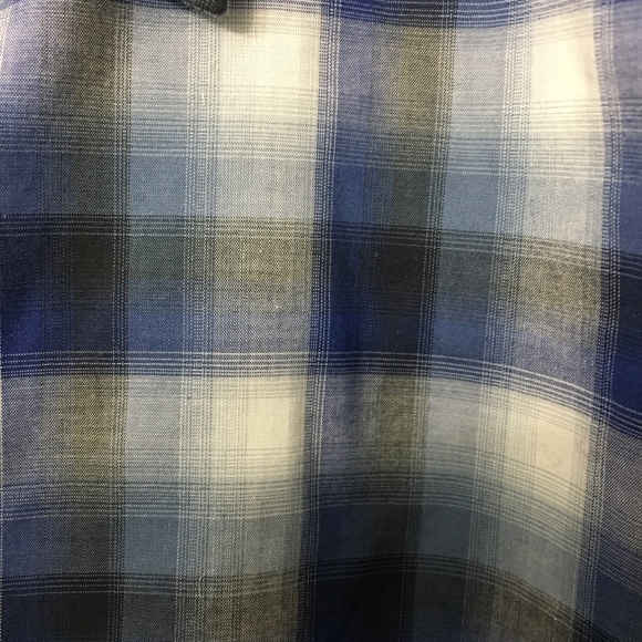Hugo Boss Blue Plaid Men's Shirt, Size XL - Picture 3 of 6